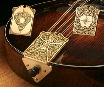 James Mandolin Tailpiece, Weldon Lister Engraved
